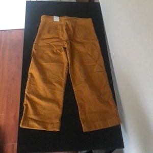 Lucky brand mustard corduroy wide leg pants